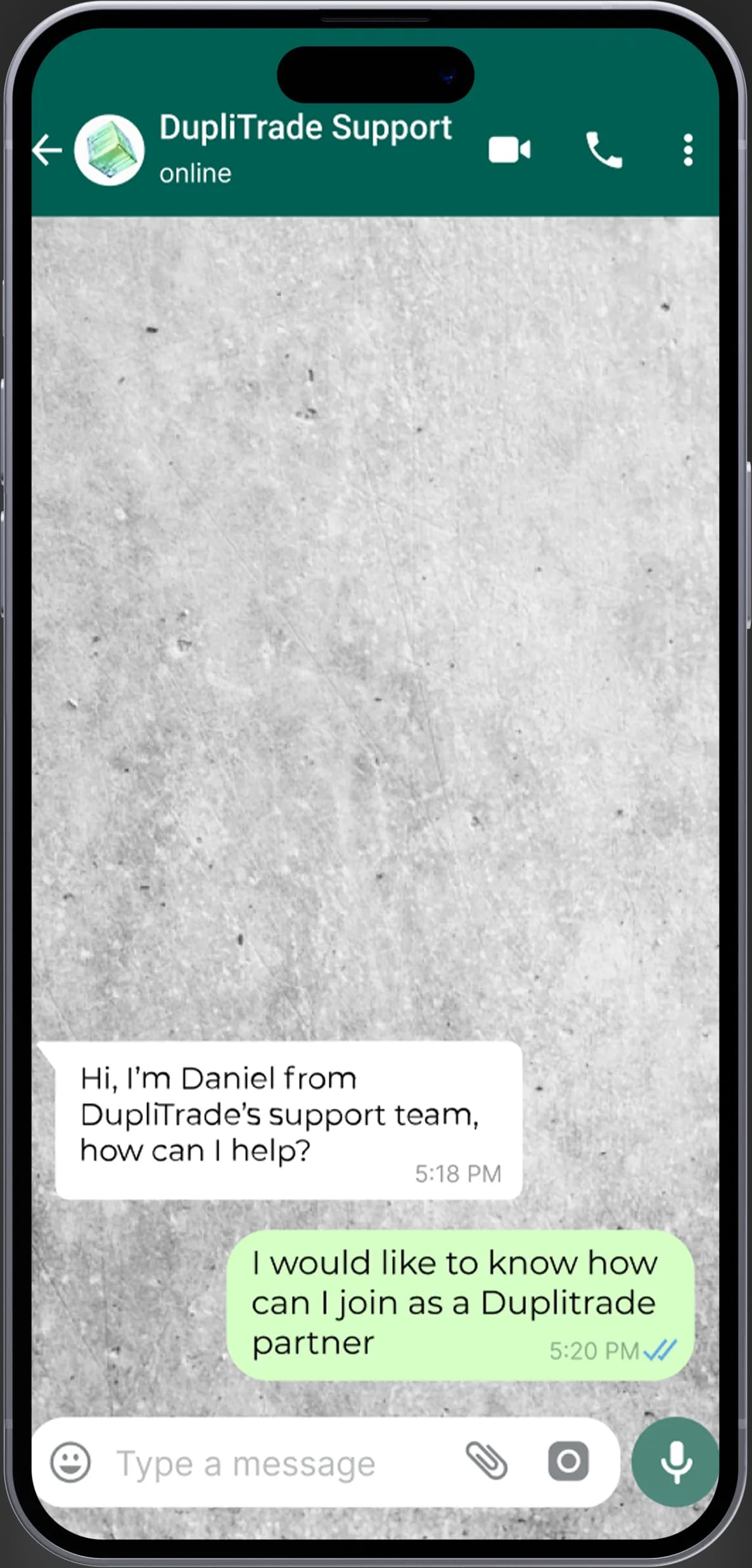 Customer Support Mockup