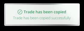 Trade Copied